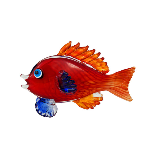 ZIBO ART GLASS EMPORER FISH