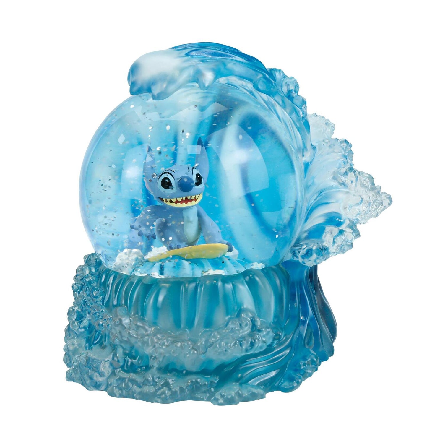 DISNEY SHOWCASE 100MM WATERBALL STITCH SURFING