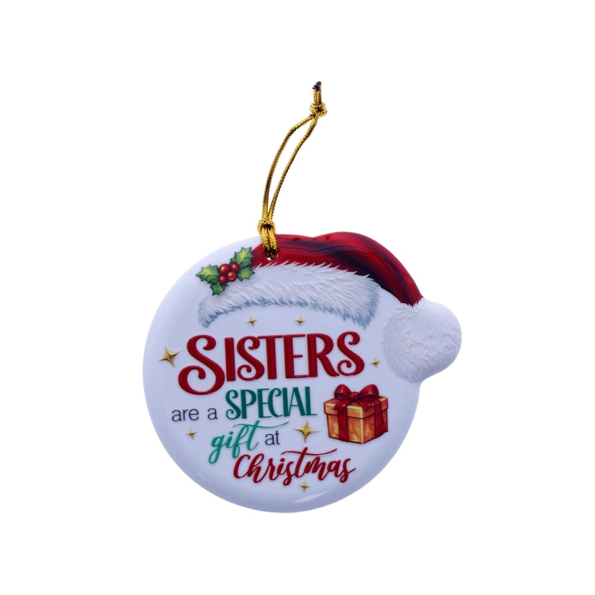 Christmas Sentiment Ceramic Plaque Special Sister