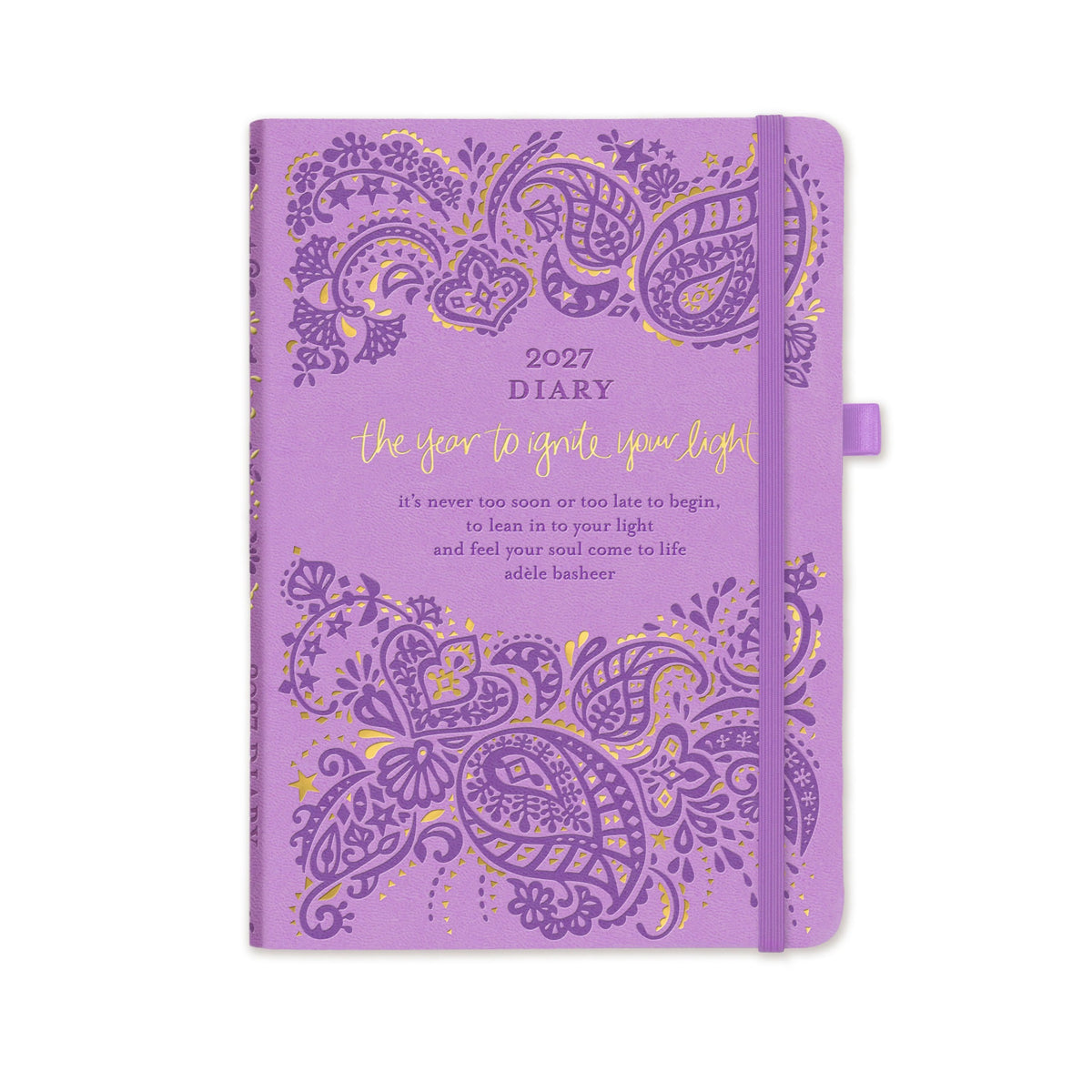 Intrinsic 2027 Diary Planner The Year To Ignite Your Light - Amethyst Purple