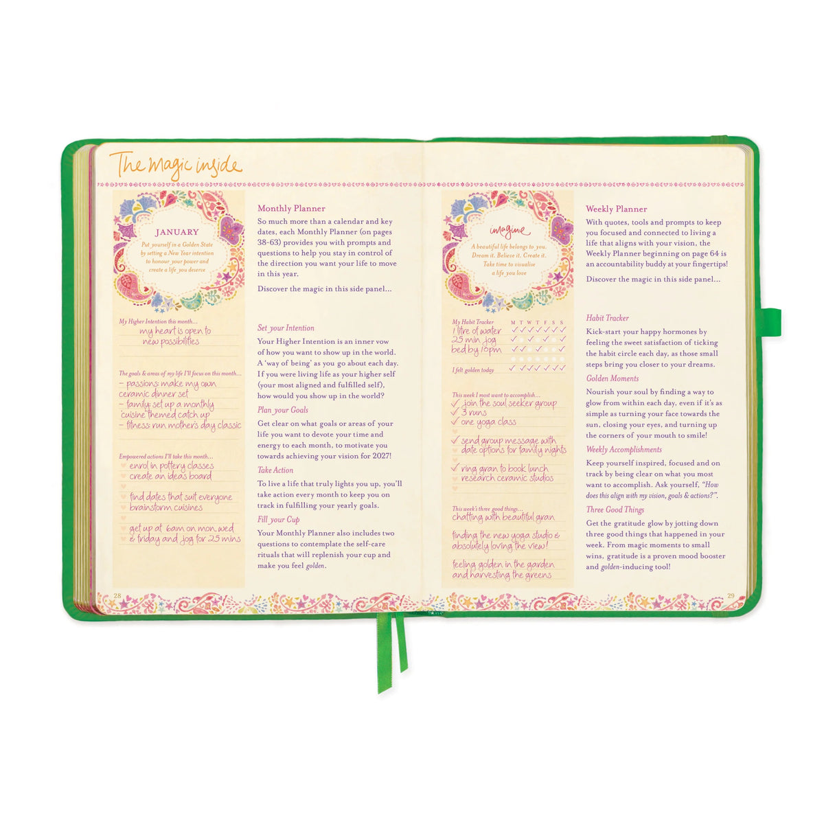 Intrinsic 2027 Diary Planner The Year To Rewrite Your Story - Emerald Green
