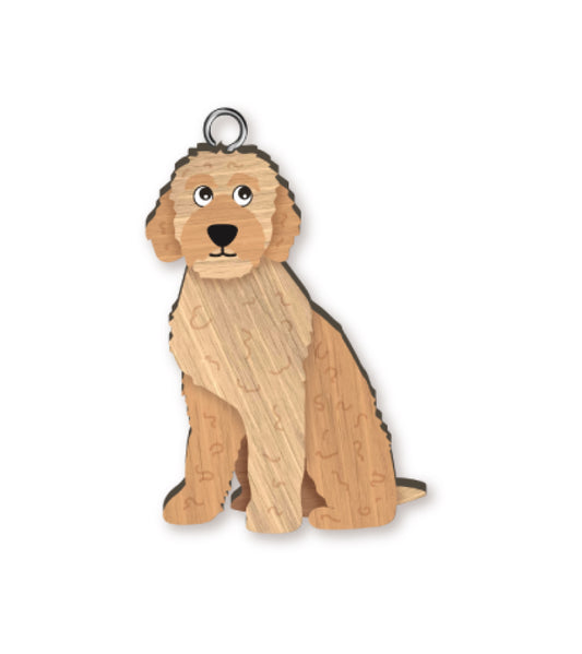 HANDMADE KEYRING LABRADOODLE