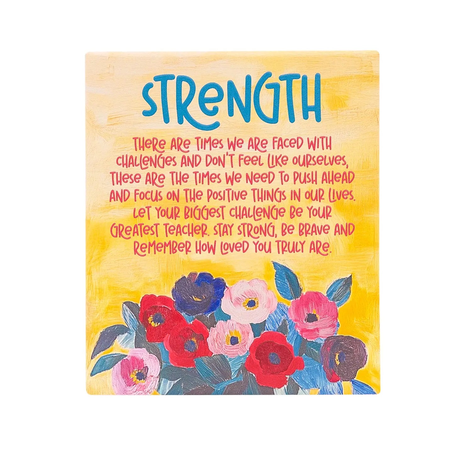 Ceramic Verse Plaque Billie Strength