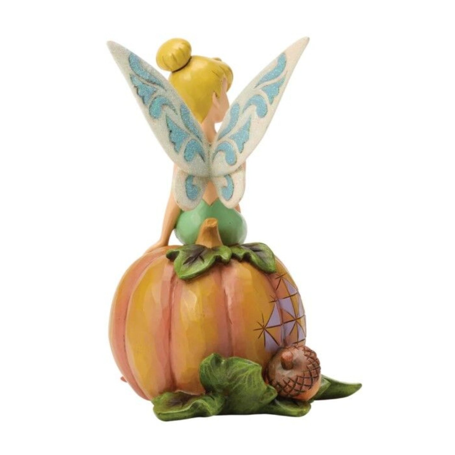 DISNEY TRADITIONS BY JIM SHORE TINKER BELL ON PUMPKIN