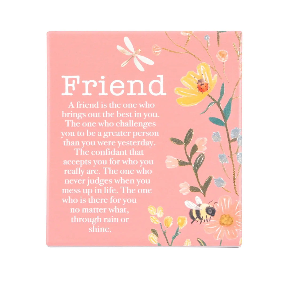 Ceramic Verse Plaque Cottage Grove Friends