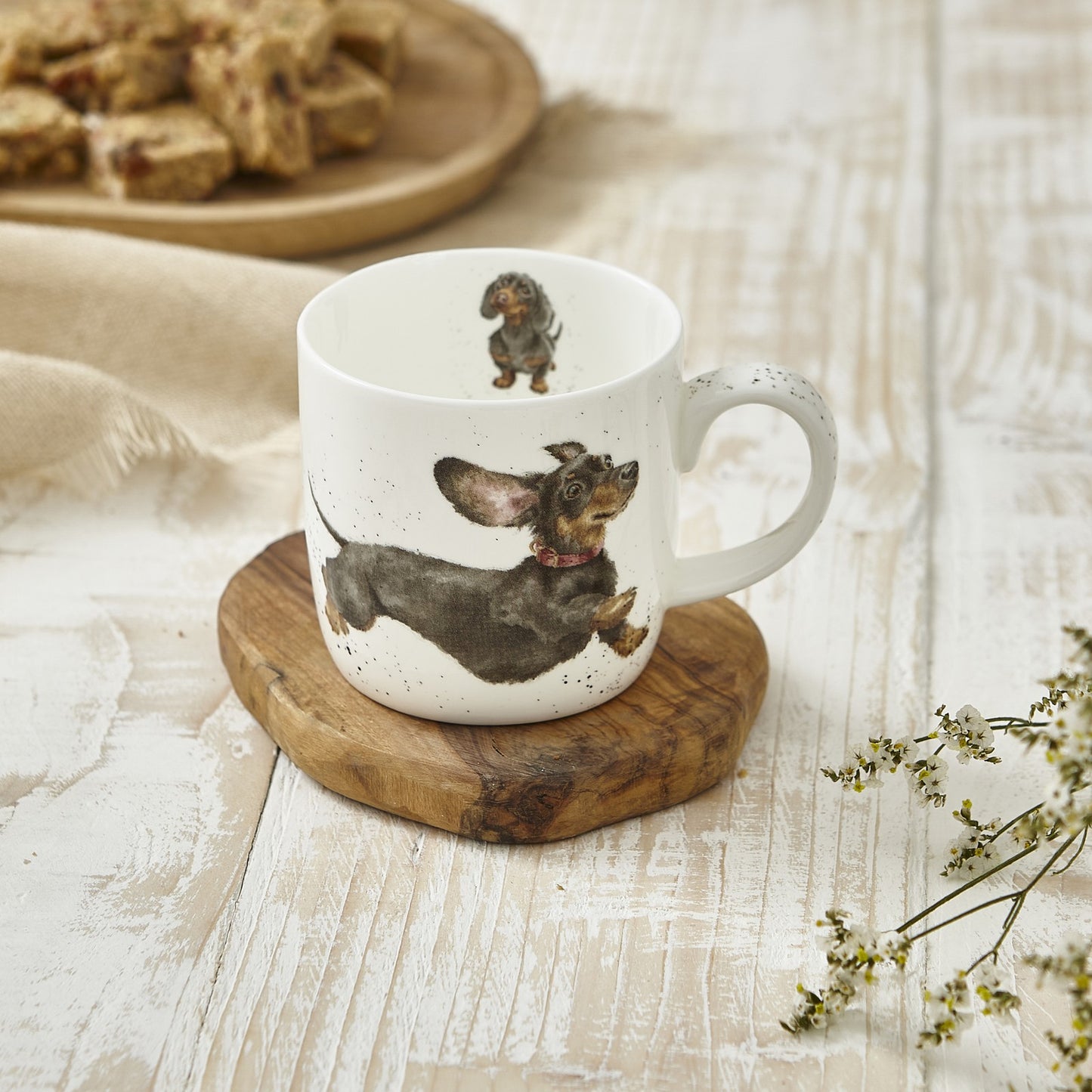 ROYAL WORCESTER WRENDALE MUG FRIDAY FEELING DOG