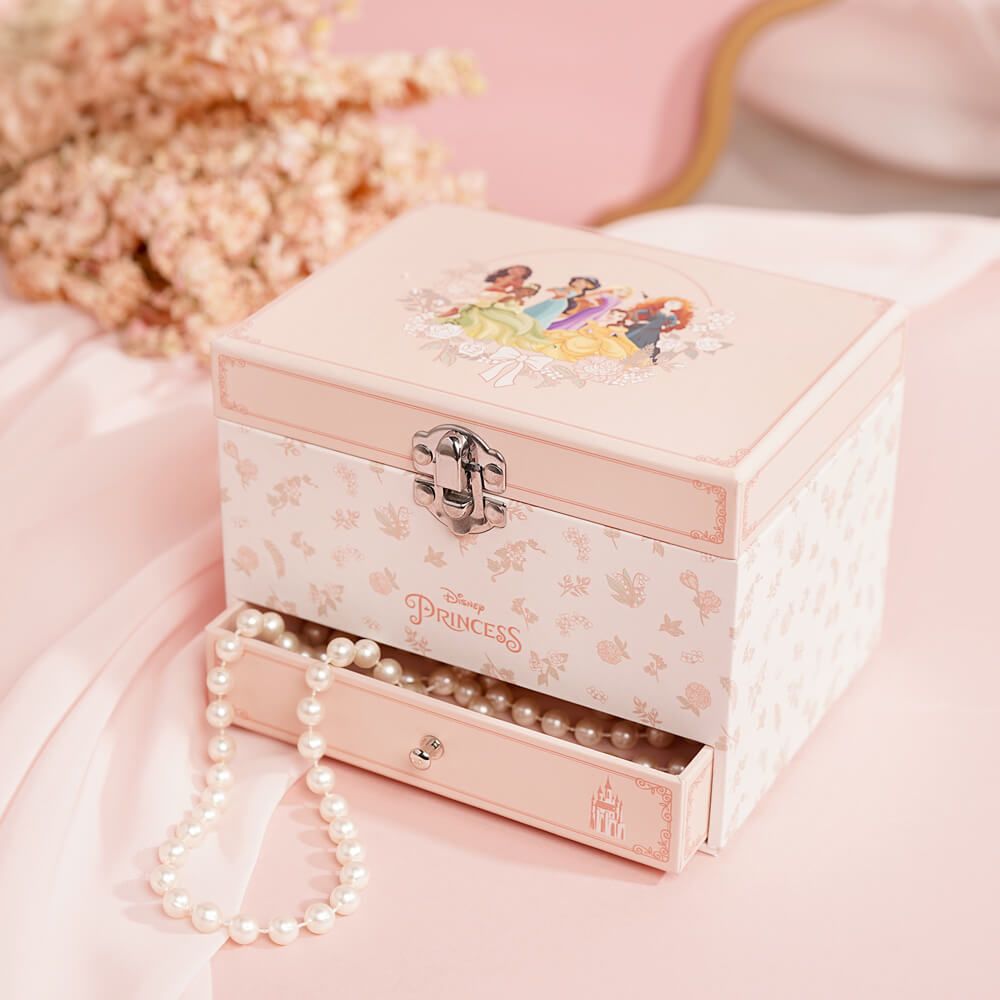 DISNEY PRINCESS PASTEL MUSICAL JEWELLERY BOX MULTI PRINCESS