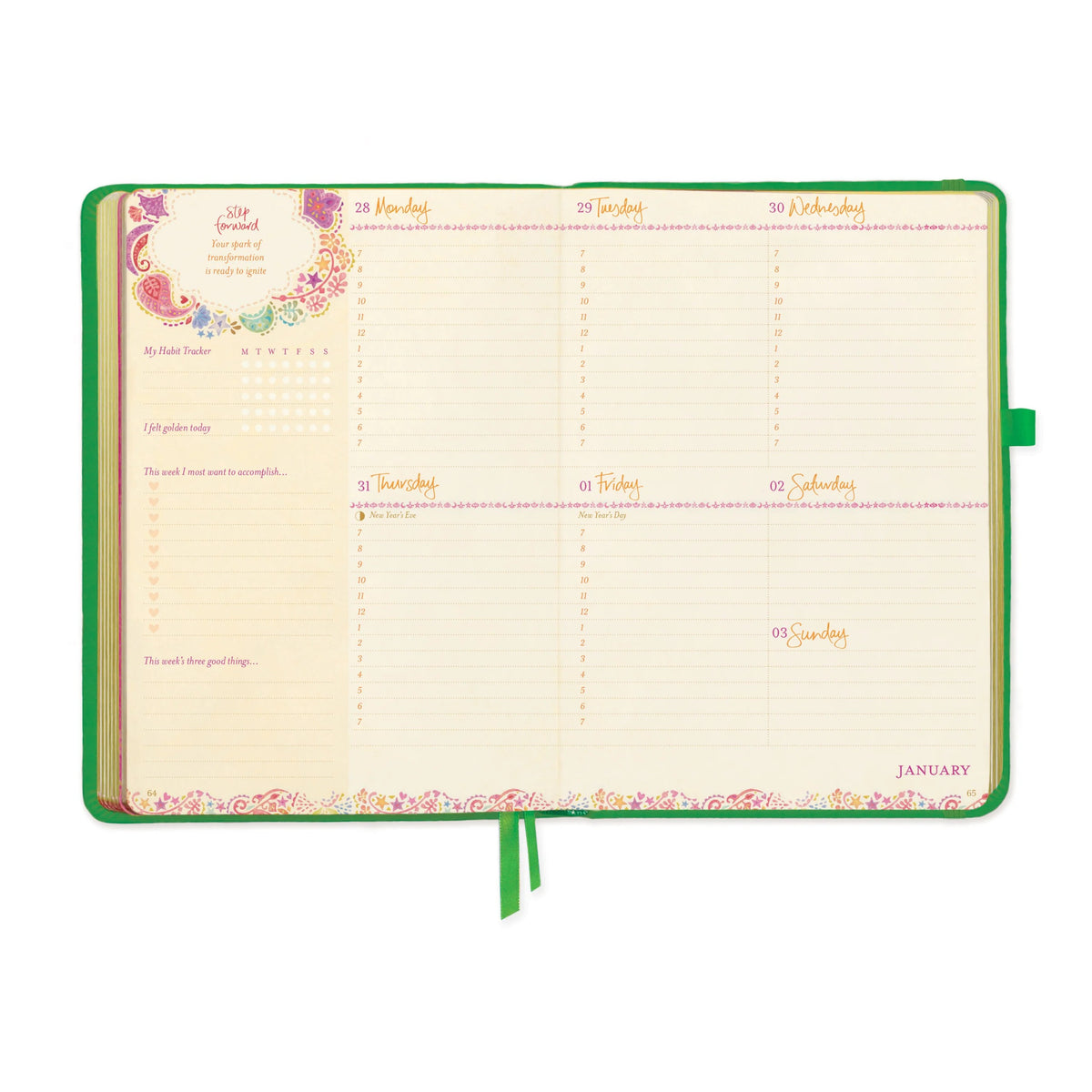 Intrinsic 2027 Diary Planner The Year To Rewrite Your Story - Emerald Green