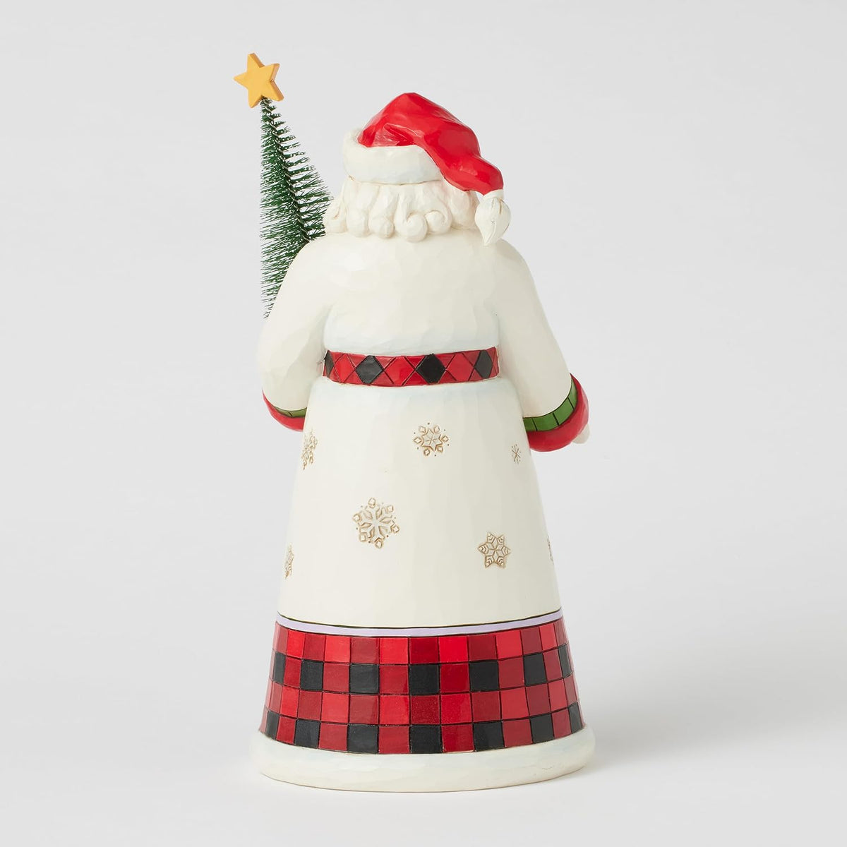 Heartwood Creek By Jim Shore Santa Holding A Sisal Christmas Tree Figurine
