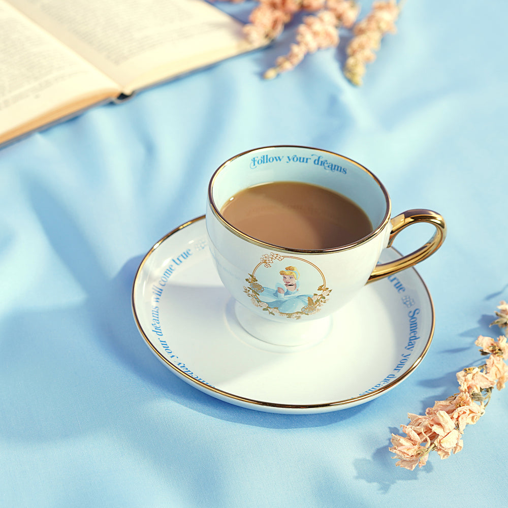 DISNEY PRINCESS TEA CUP & SAUCER SET CINDERELLA
