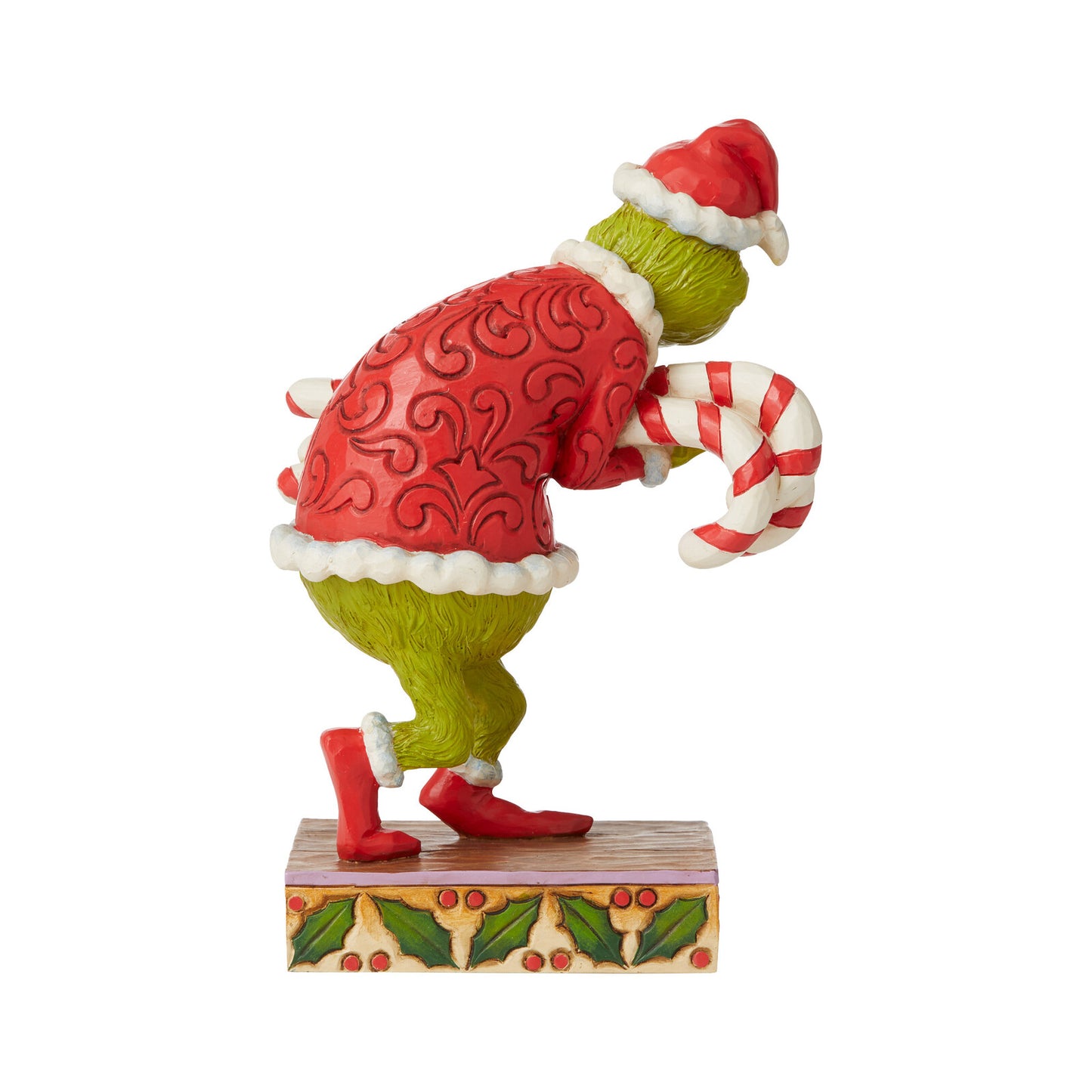 THE GRINCH BY JIM SHORE STEALING CANDY CANES 18CM