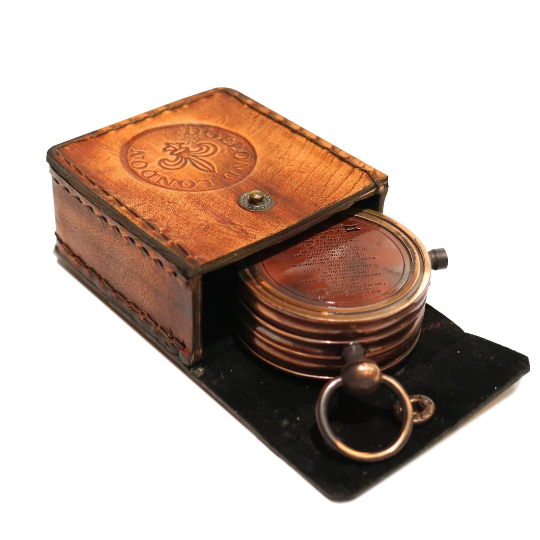 Brass Compass Dollond Copper Dial