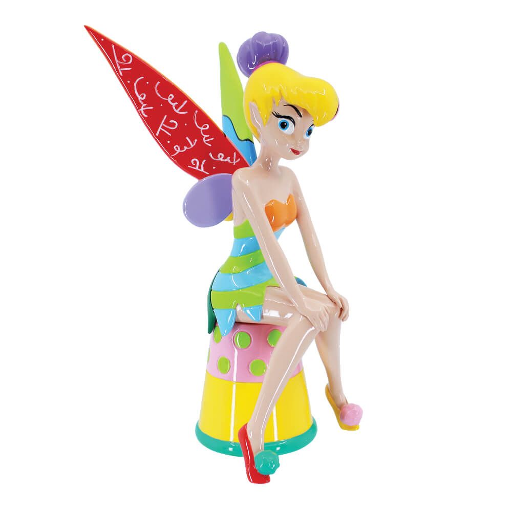 DISNEY BRITTO TINKER BELL SITTING ON THIMBLE LARGE FIGURINE