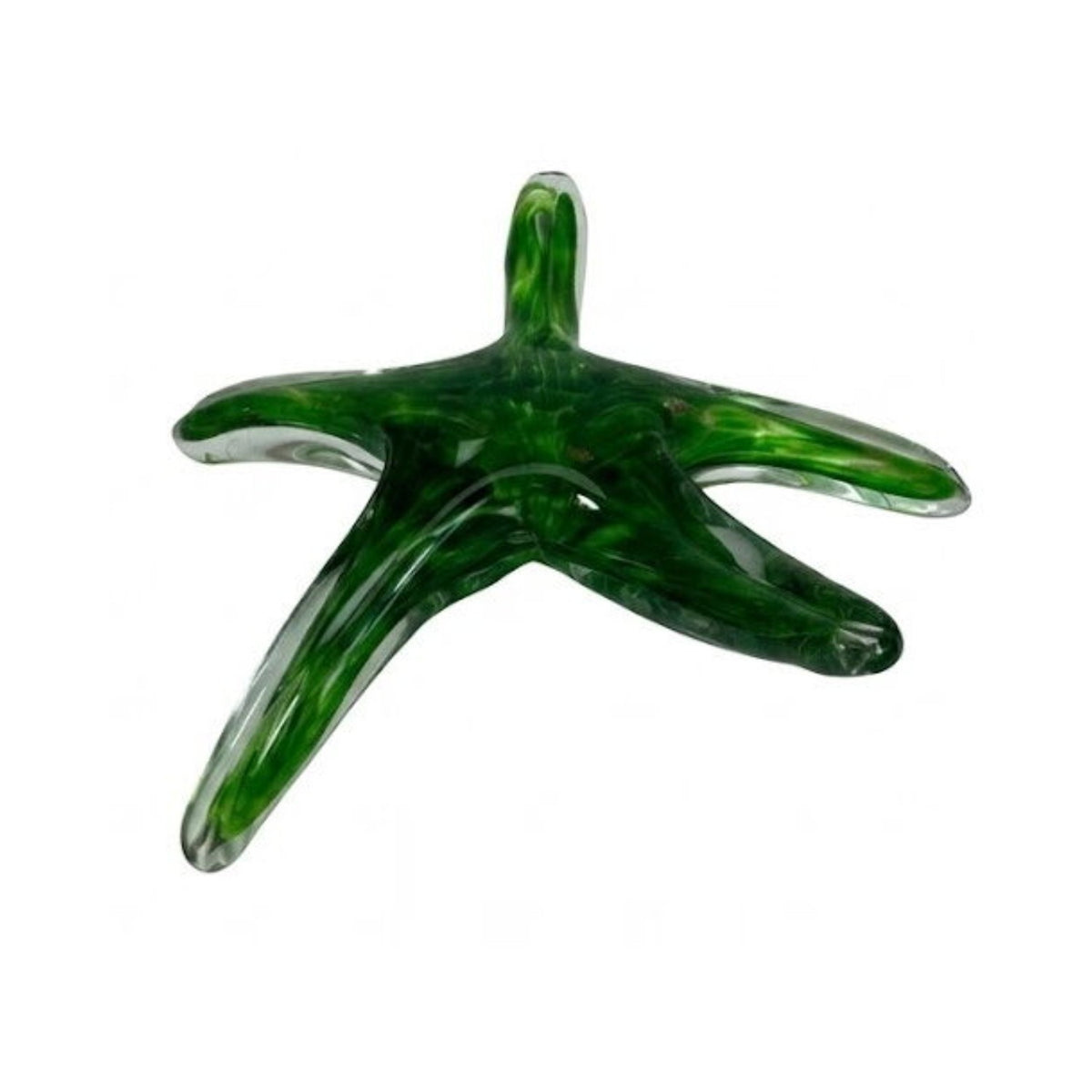 ZIBO ART GLASS SEA STAR EMERALD
