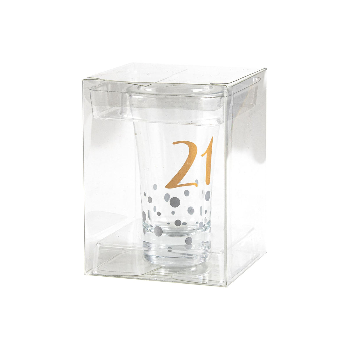 SHOT GLASS ROSE GOLD 21ST BIRTHDAY