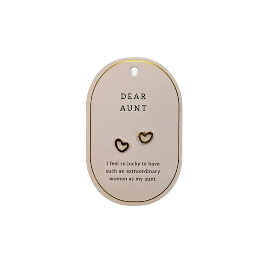 SWEETHEART AUNT GOLD EARRINGS