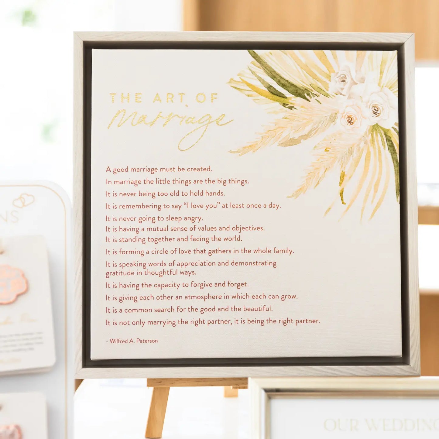 Wedding Framed Canvas The Art Of Marriage