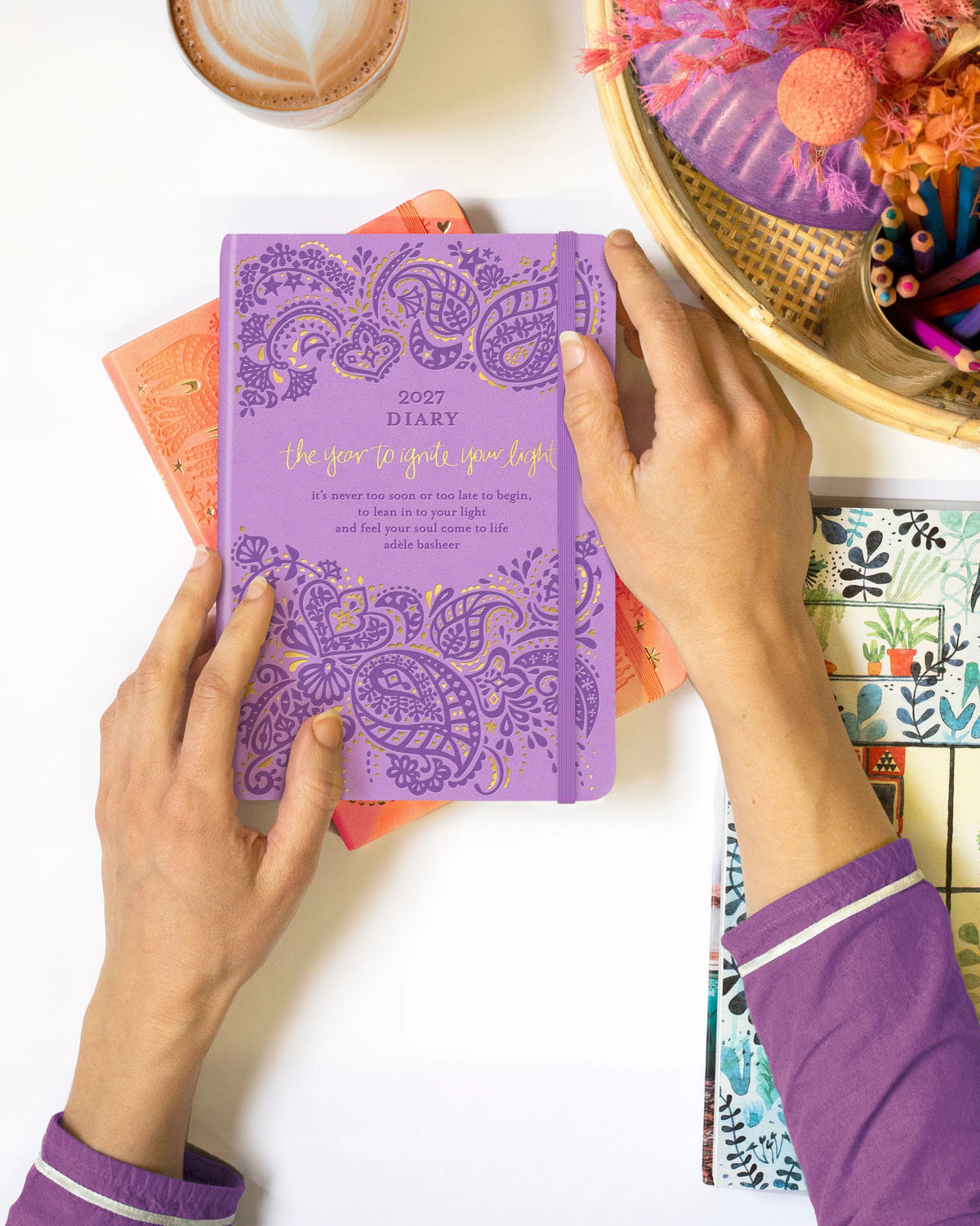 Intrinsic 2027 Diary Planner The Year To Ignite Your Light - Amethyst Purple