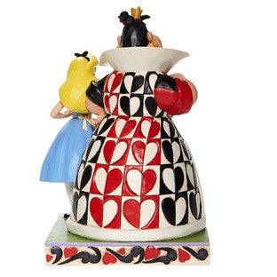 DISNEY TRADITIONS BY JIM SHORE ALICE AND QUEEN OF HEARTS 20CM