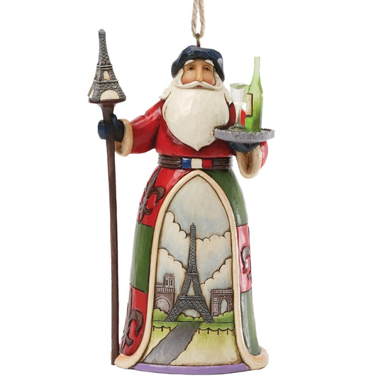 HEARTWOOD CREEK HANGING ORNAMENT FRENCH SANTA 11CM