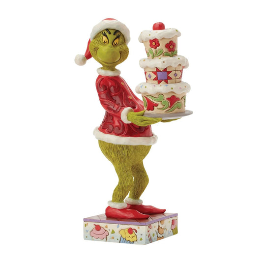 THE GRINCH BY JIM SHORE GRINCH WITH CAKE 23CM