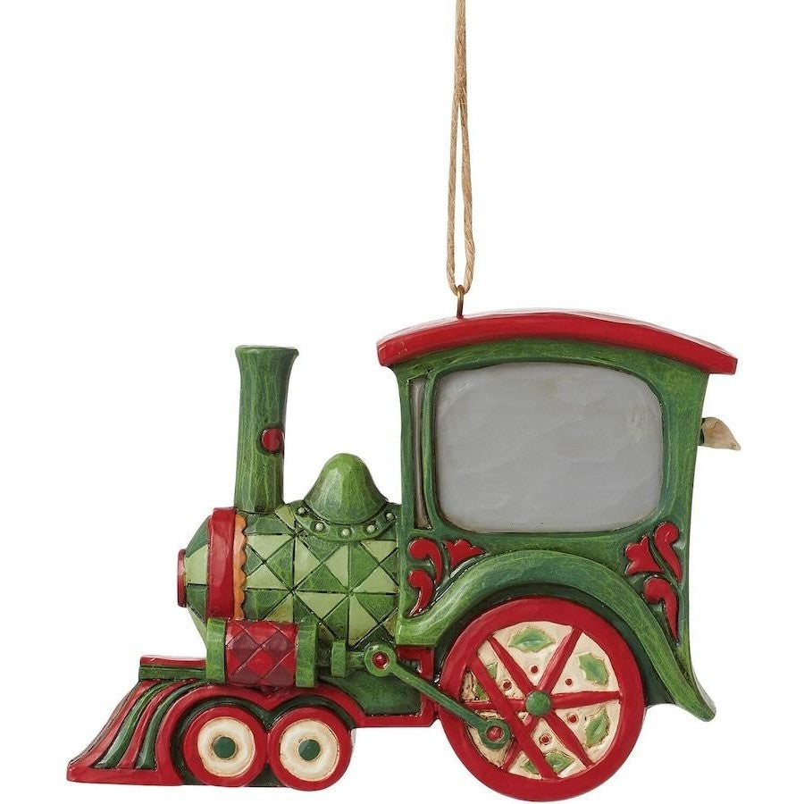 Heartwood Creek By Jim Shore Santa In Train Hanging Ornament