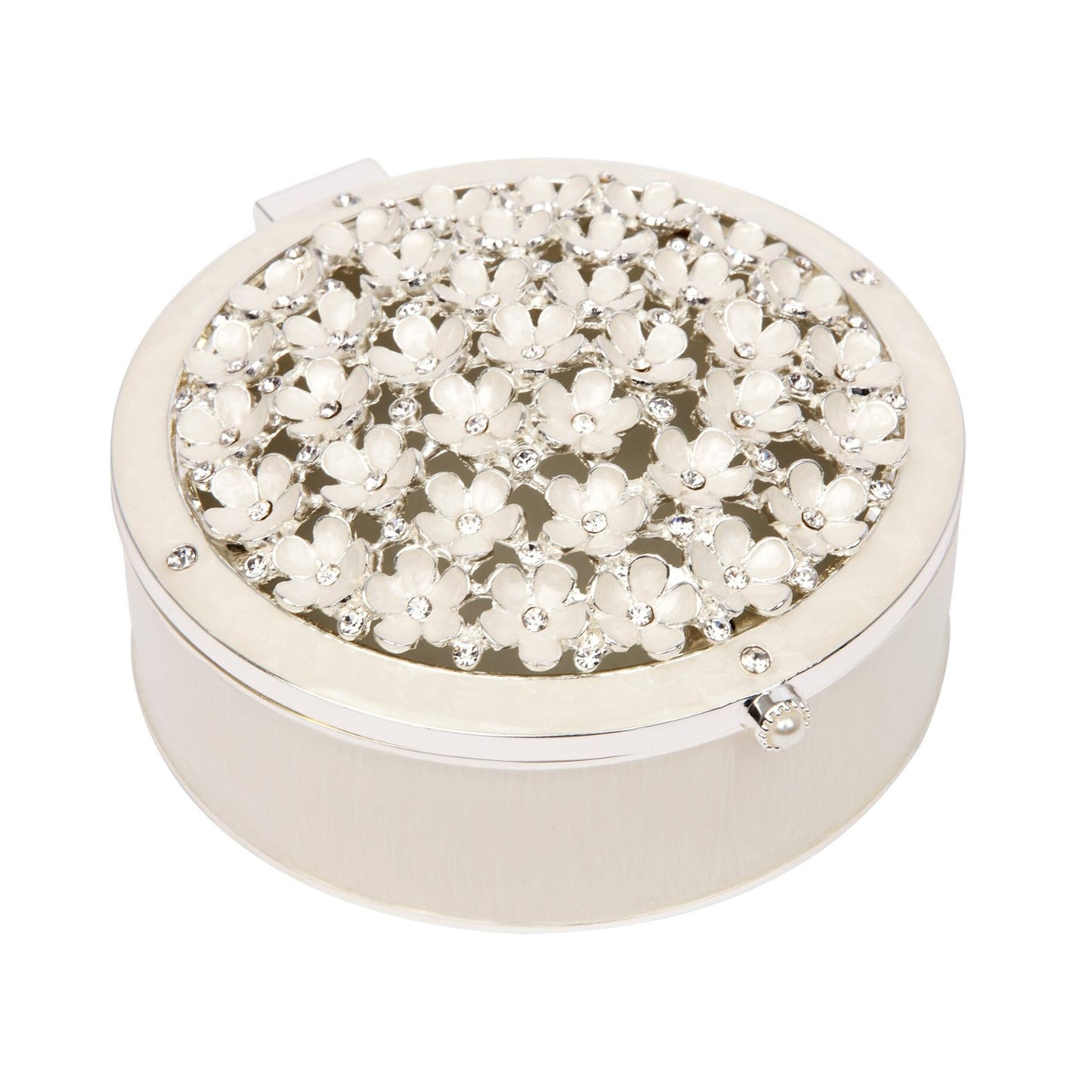 JEWELLERY BOX WITH WHITE FLOWERS EPOXY