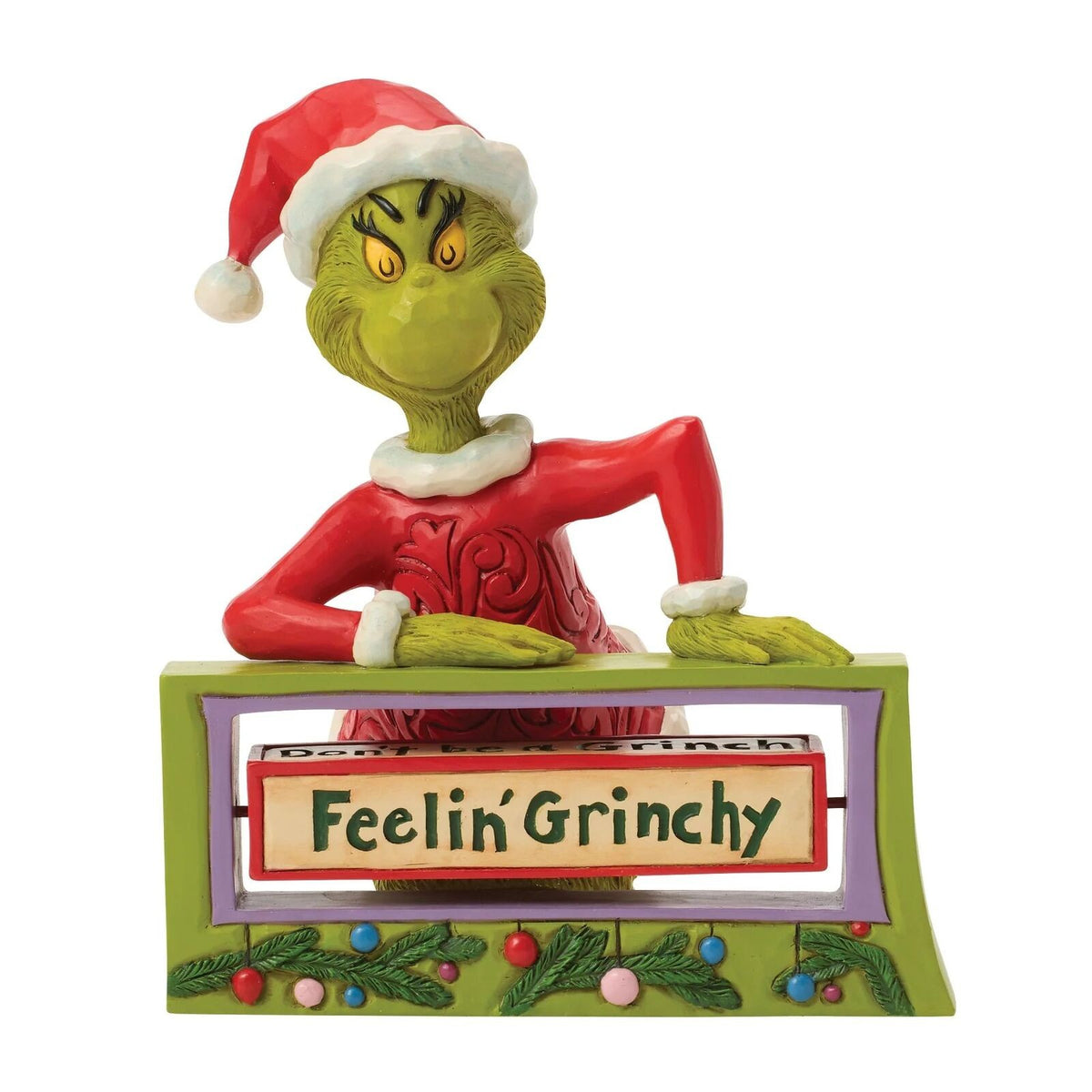 The Grinch By Jim Shore Grinch With Rotating Messages