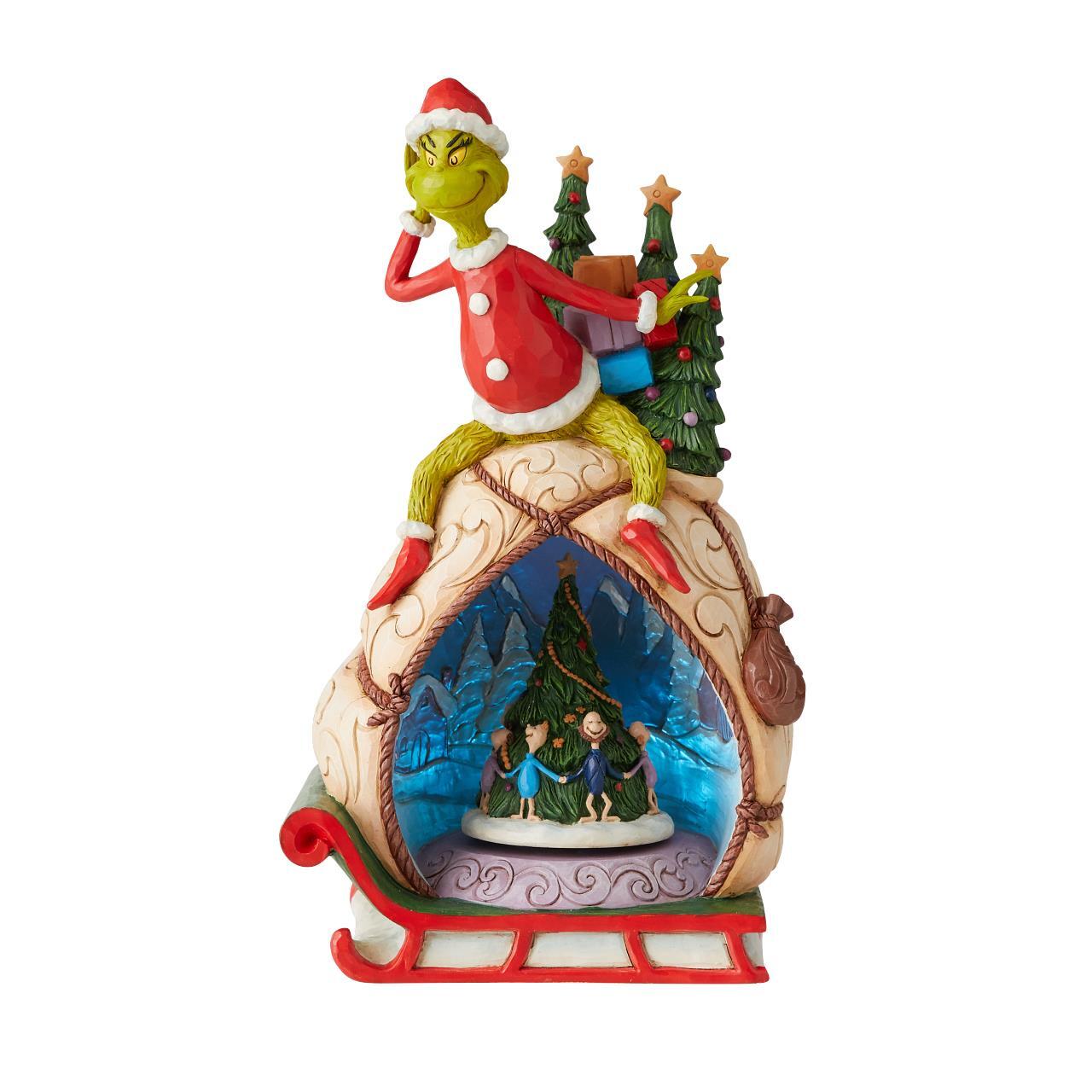 THE GRINCH BY JIM SHORE GRINCH LED ROTATOR 29CM