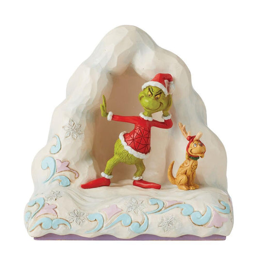 THE GRINCH BY JIM SHORE GRINCH & MAX IN SNOW 22CM