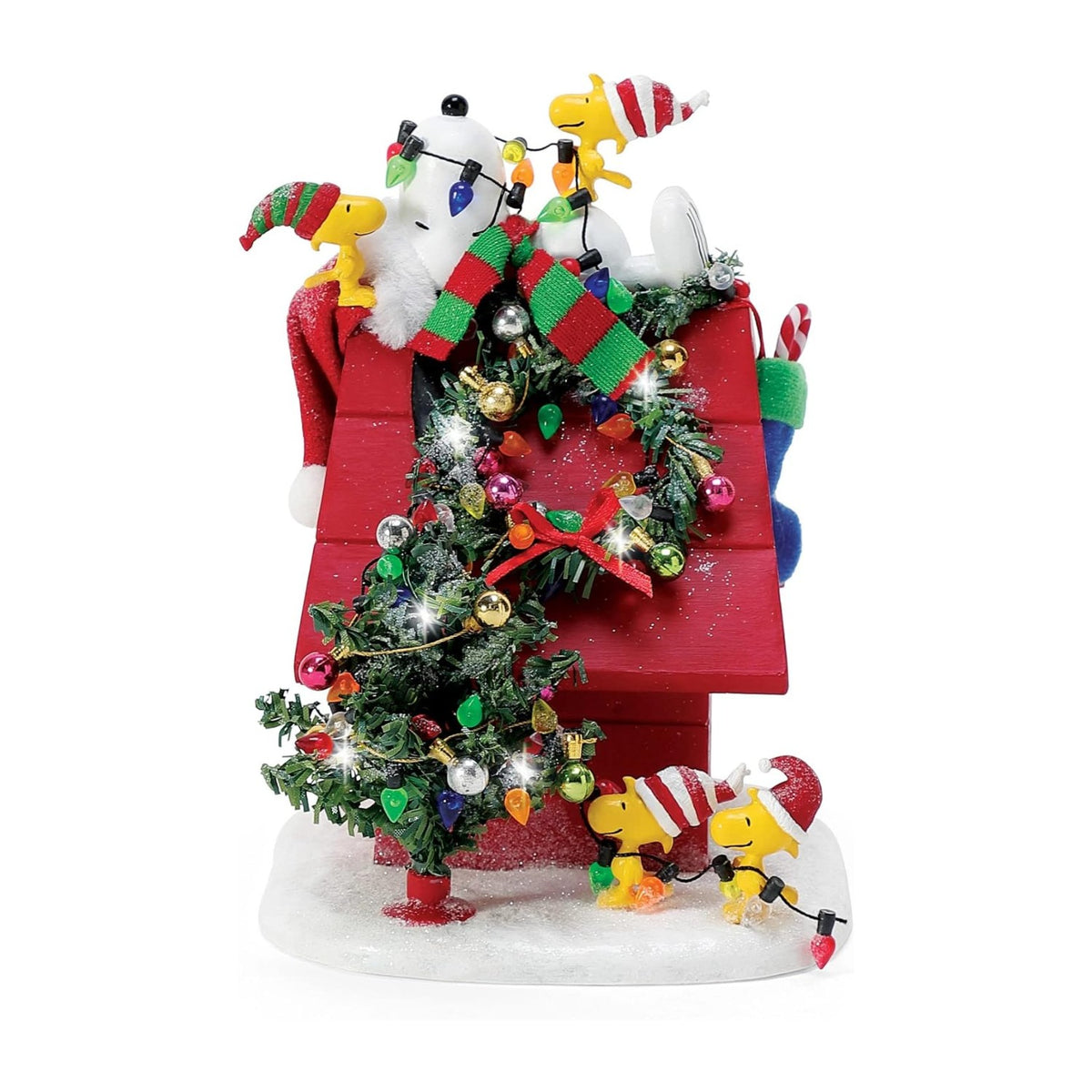 POSSIBLE DREAMS PEANUTS SNOOPY & WOODSTOCK DOGHOUSE