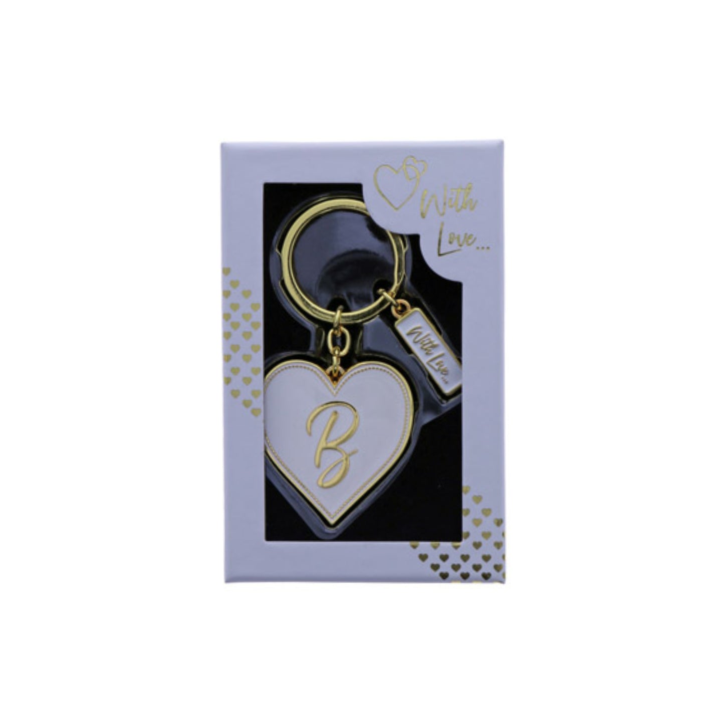 INITIAL KEYRING "B" IN GOLD