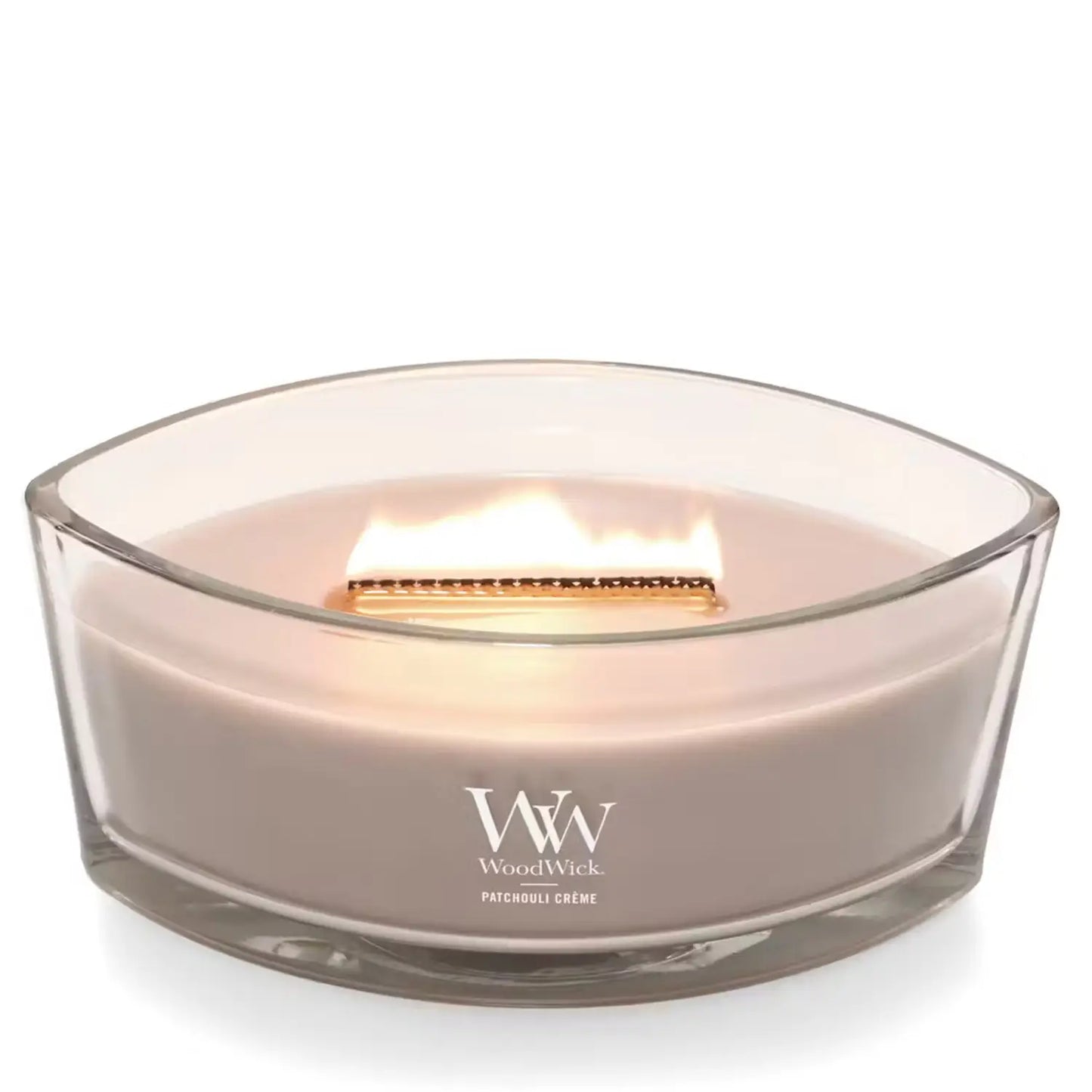 WoodWick Candle Patchouli Crème Ellipse