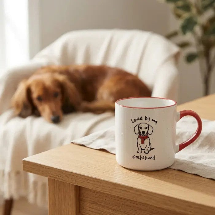 Dog Mug Loved By My Dachshund