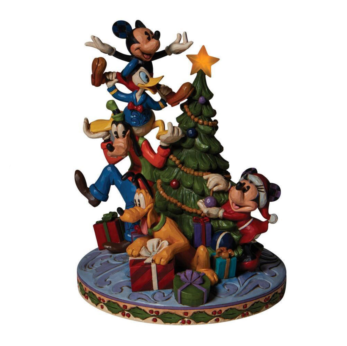 DISNEY TRADITIONS BY JIM SHORE FAB FIVE DECORATING TREE