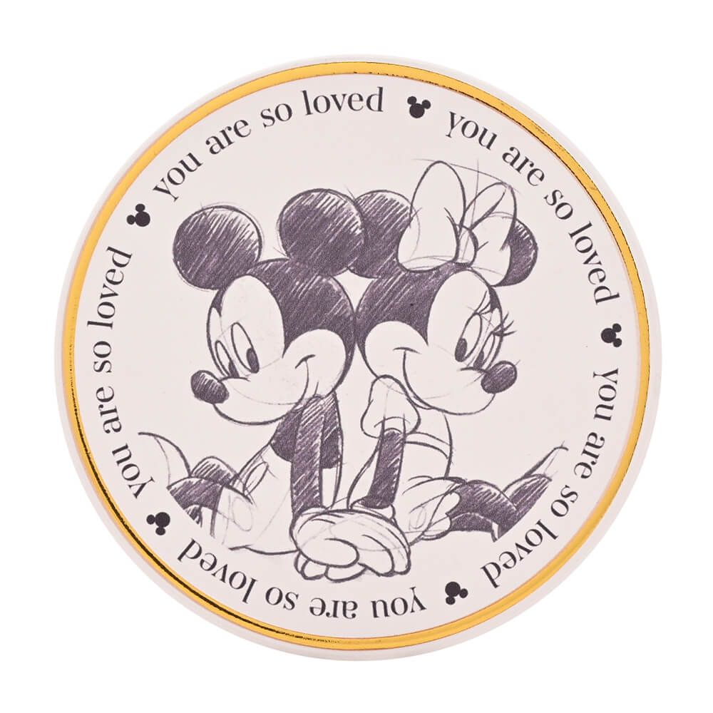 DISNEY CLASSIC COLLECTABLE COASTER MICKEY & MINNIE MOUSE