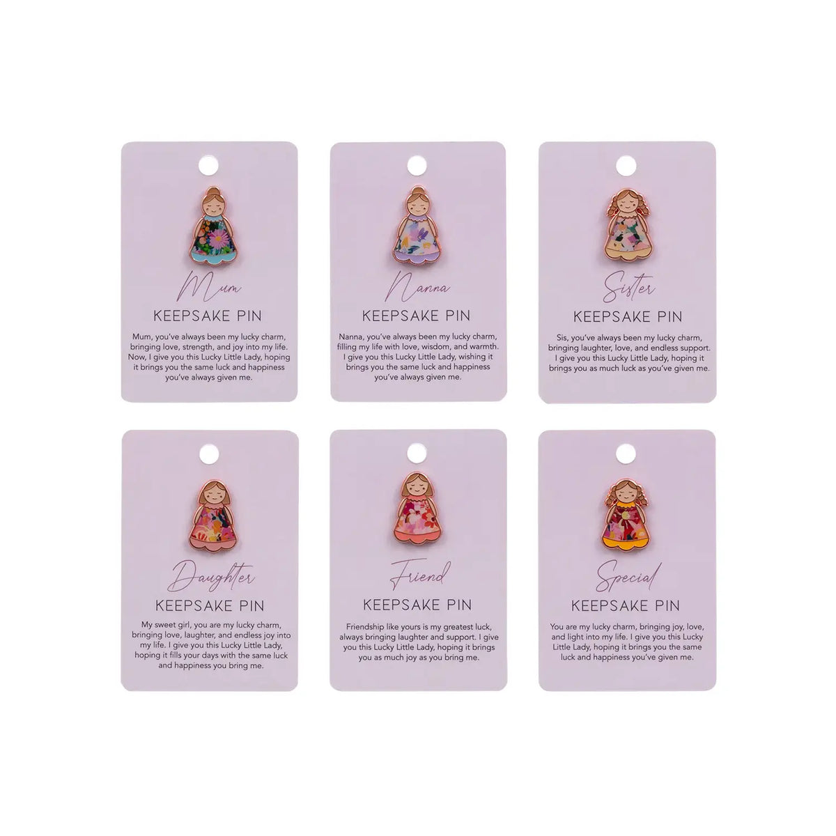 Keepsake Pin Lucky Little Ladies Daughter