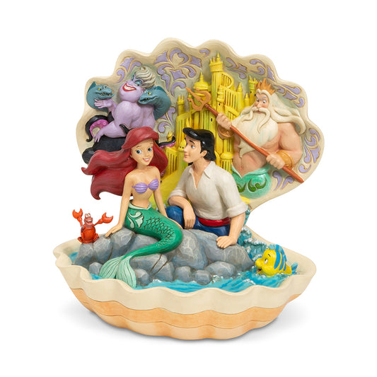 DISNEY TRADITIONS BY JIM SHORE LITTLE MERMAID SHELL SCENE