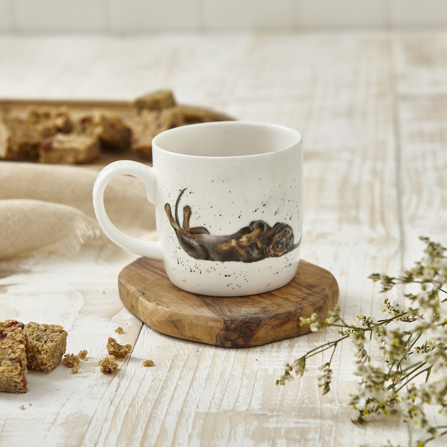 ROYAL WORCESTER WRENDALE MUG FRIDAY FEELING DOG