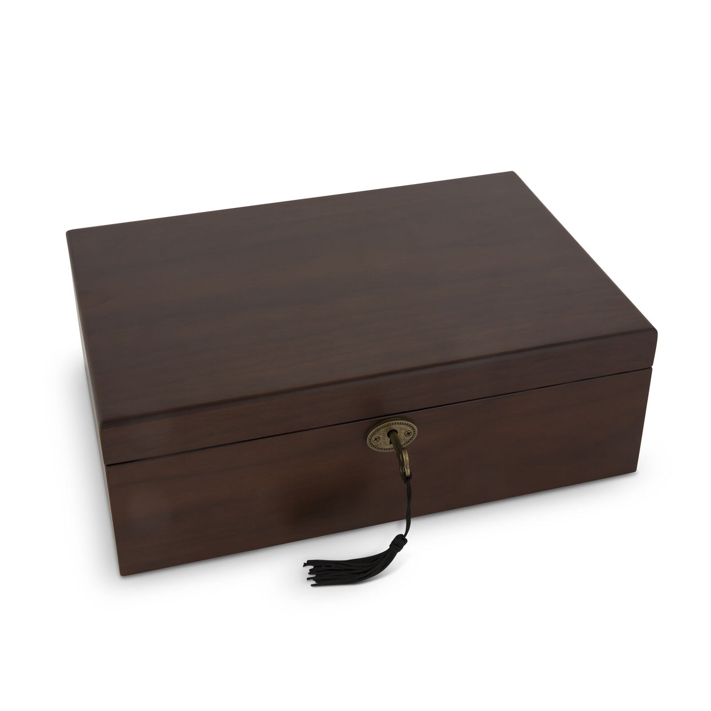 JEWELLERY BOX WITH MATTE WALNUT VENEER