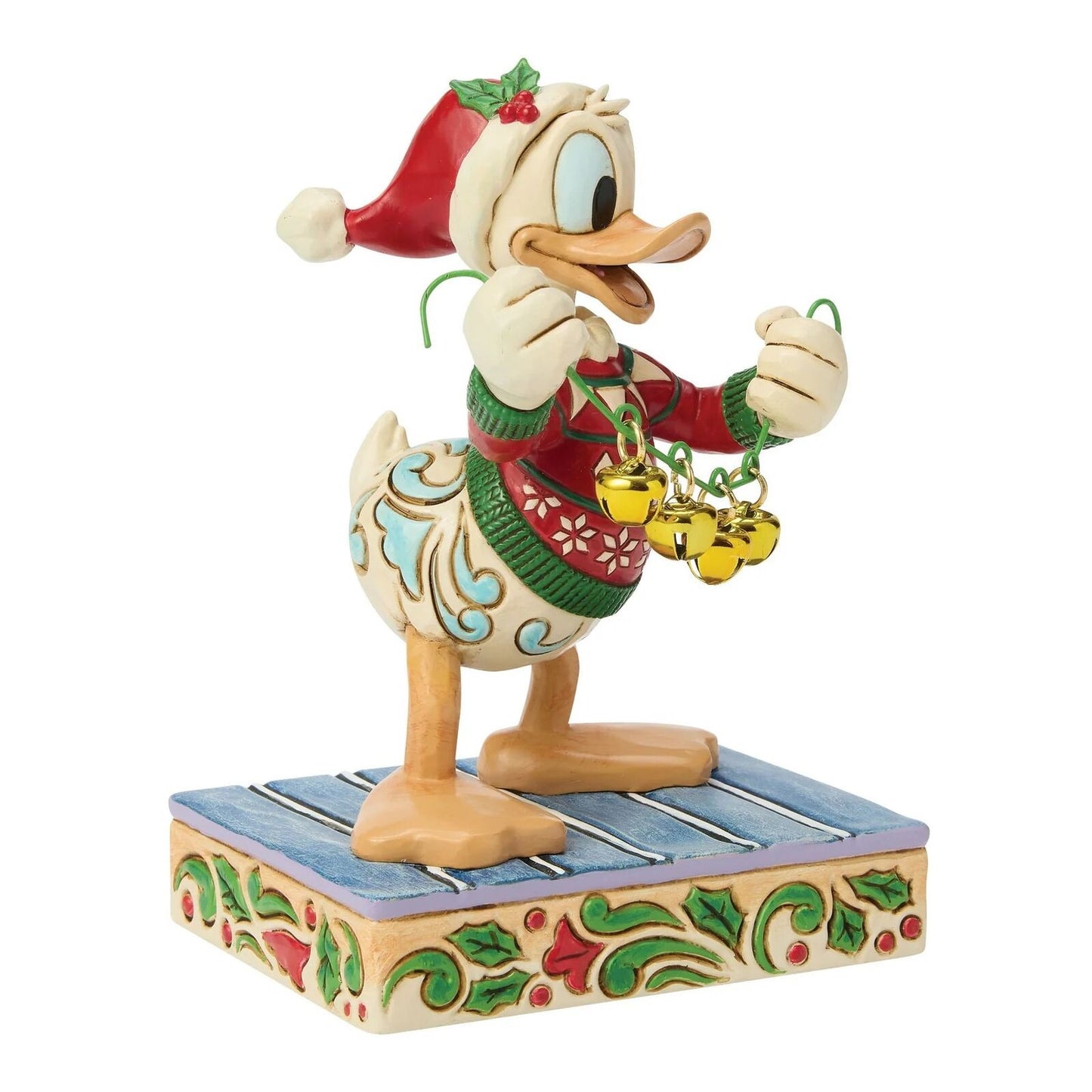 DISNEY TRADITIONS BY JIM SHORE CHRISTMAS DONALD DUCK WITH BELLS