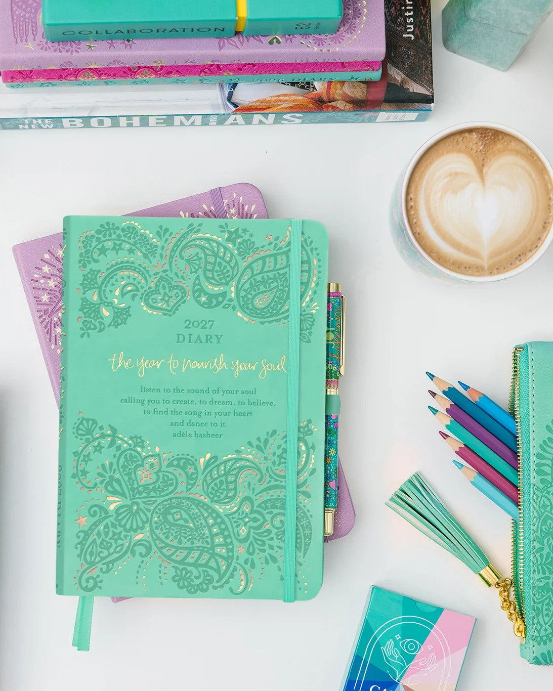Intrinsic 2027 Diary Planner The Year To Nourish Your Soul - Tahitian Turquoise