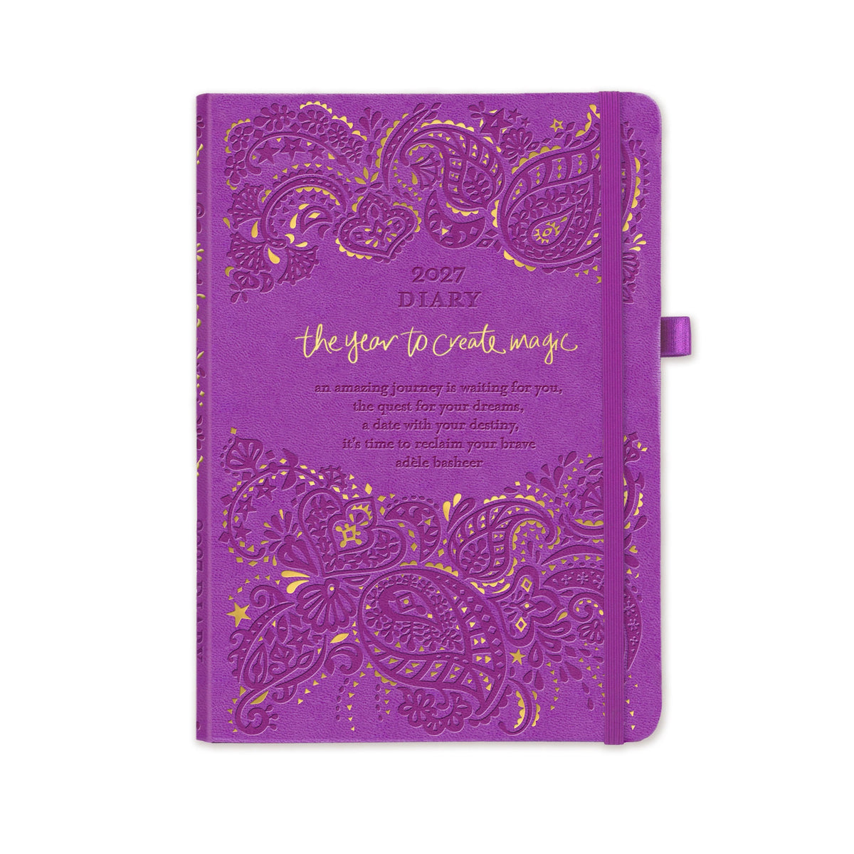 Intrinsic 2027 Diary Planner The Year To Create Magic - Berry Bliss Purple