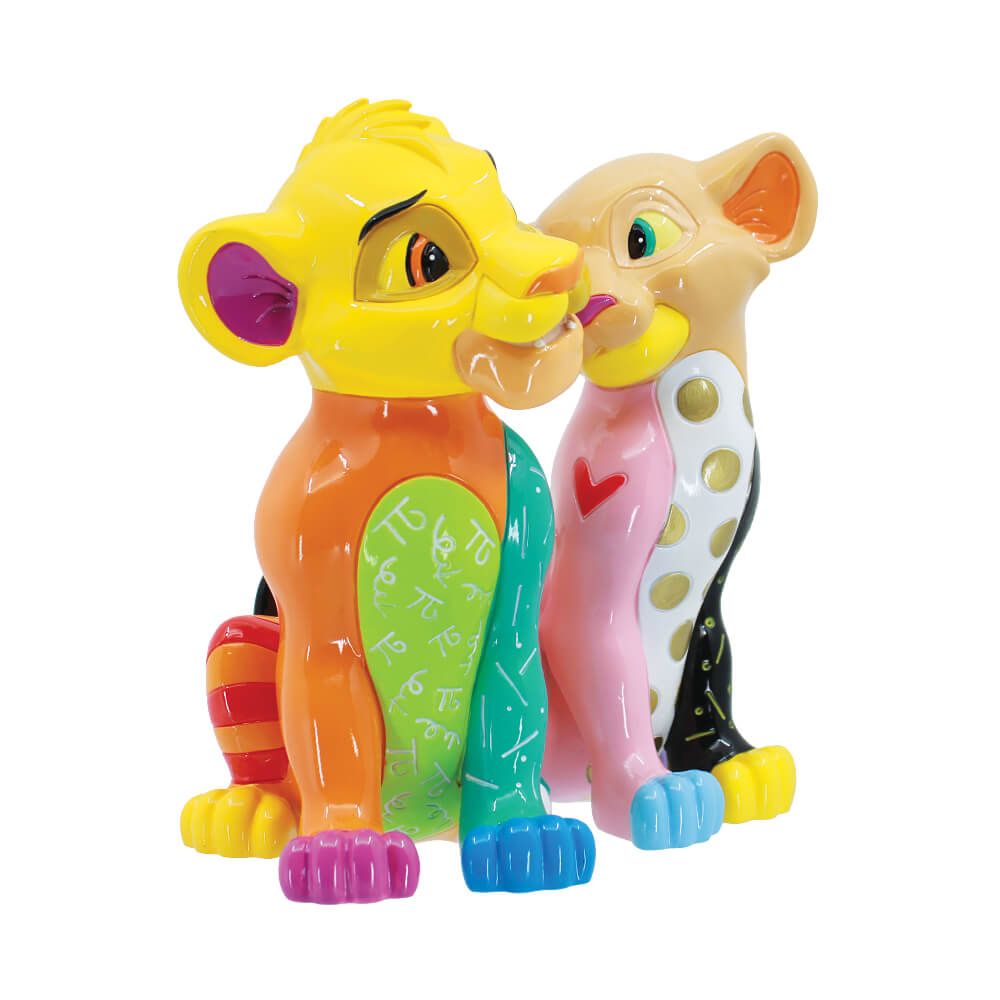 DISNEY BRITTO SIMBA & NALA LARGE FIGURINE