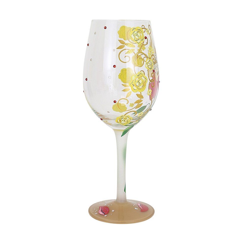 Disney Lolita Stemmed Glass Belle 'Bold Like A Rose'