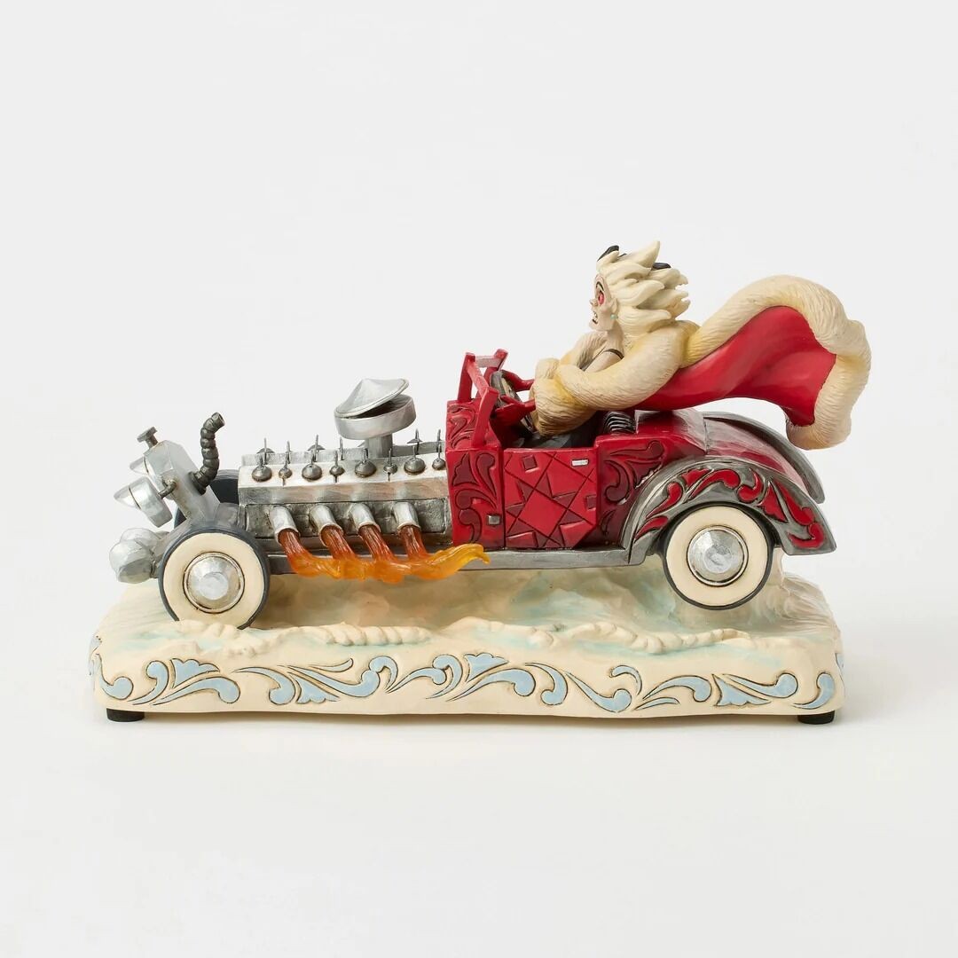 DISNEY TRADITIONS BY JIM SHORE CRUELLE CAR SCENE MUSICAL