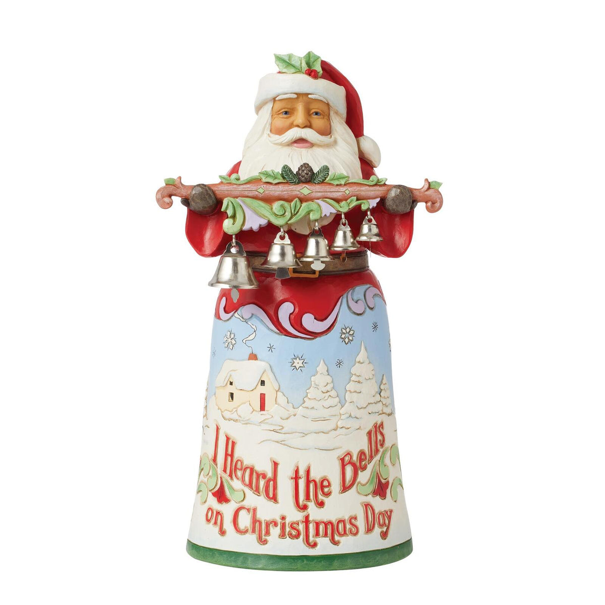 HEARTWOOD CREEK SANTA I HEARD THE BELLS 24CM