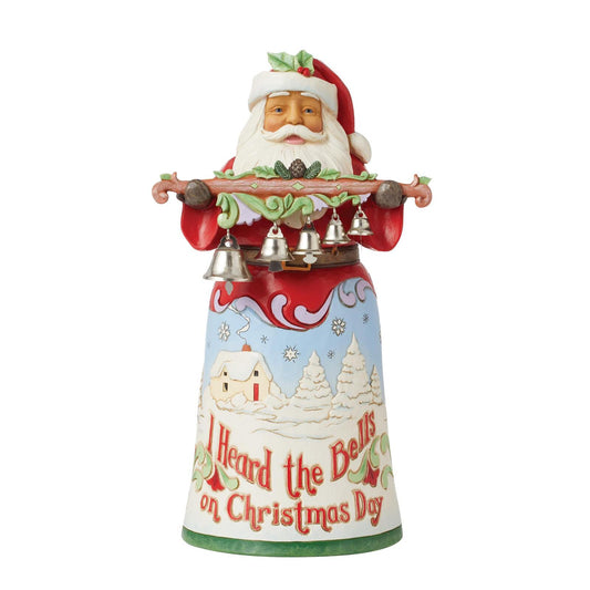 HEARTWOOD CREEK SANTA I HEARD THE BELLS 24CM