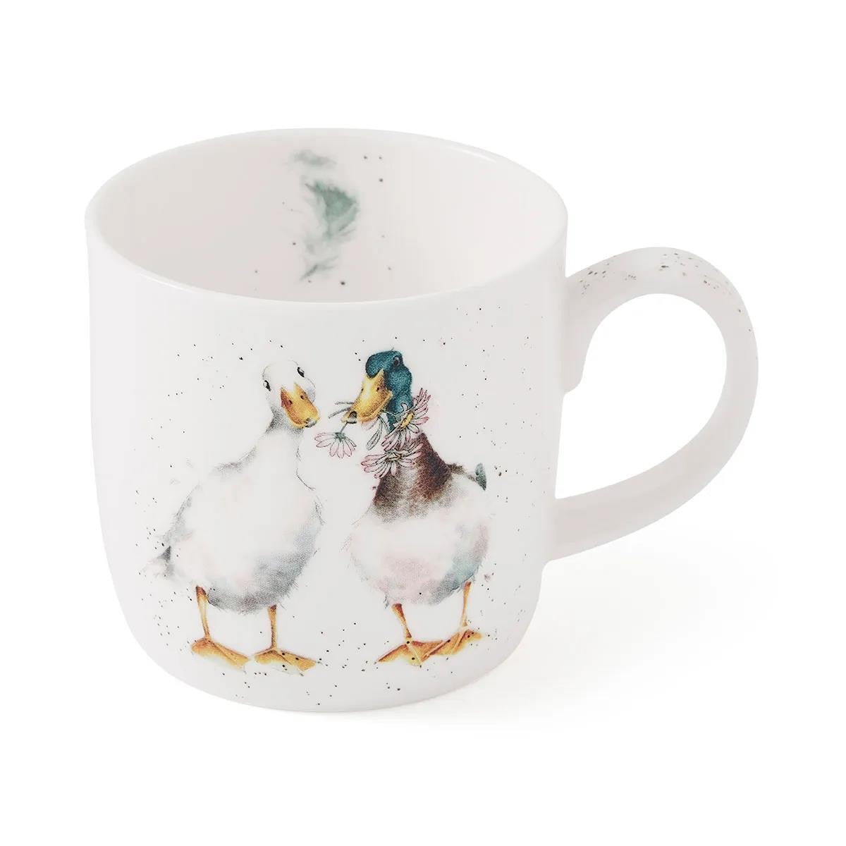 ROYAL WORCESTER WRENDALE MUG DUCK LOVE