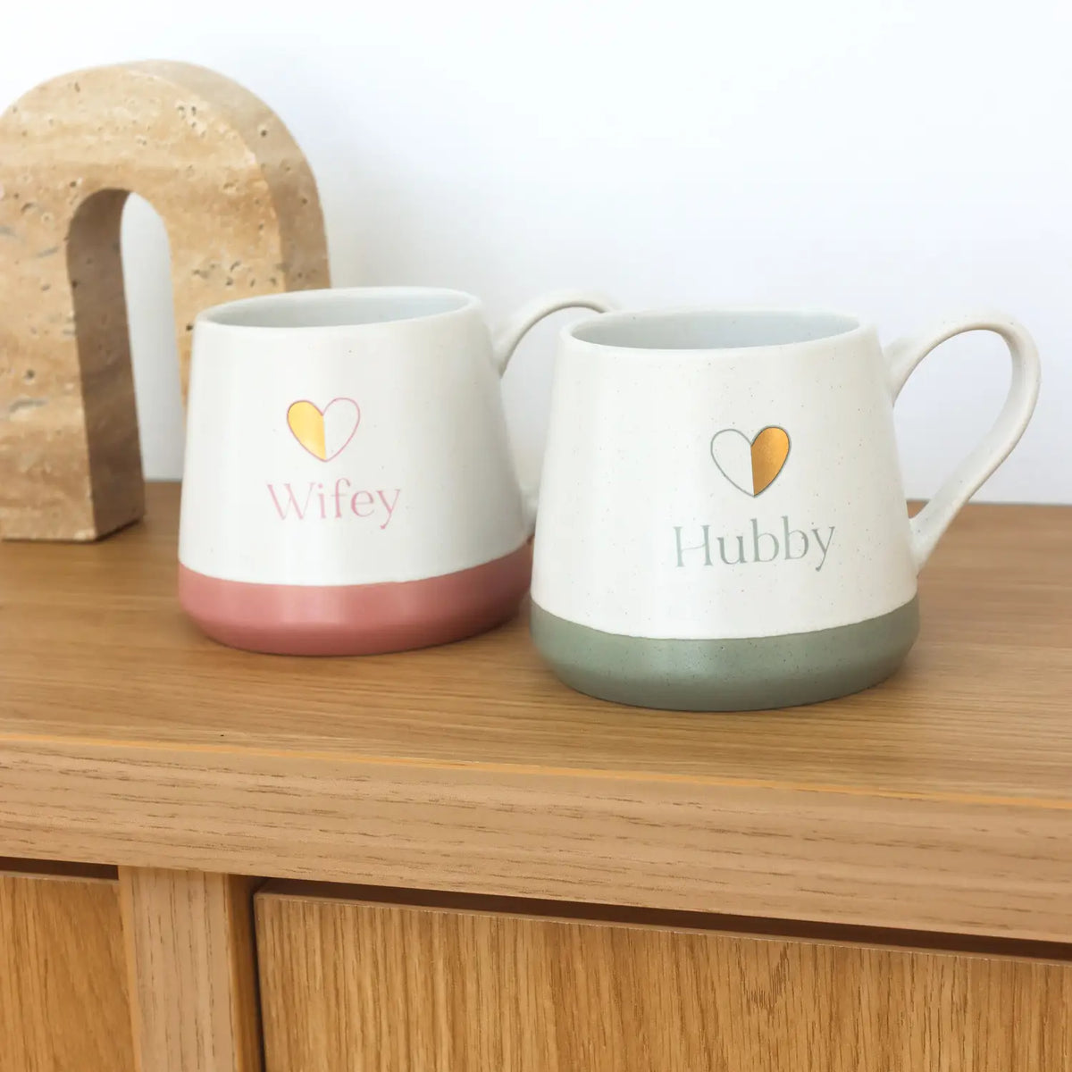 Wedding Wifey & Hubby Mug Set